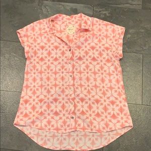 Style & Co. Pink print shirt